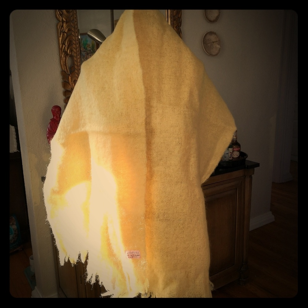 Vintage Scottish Mohair Wrap